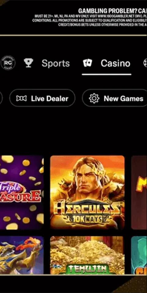 Brian Christopher at BetMGM Casino Screenshot