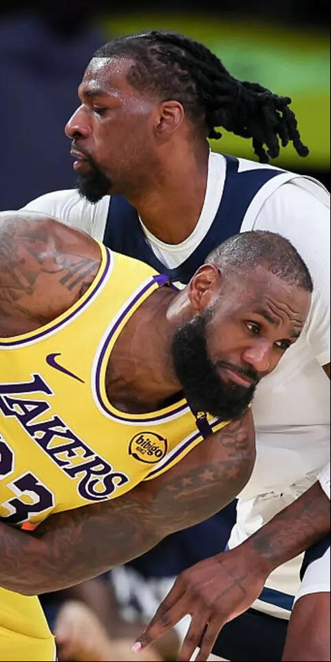 LeBron James, Los Angeles Lakers; Naz Reid, Minnesota Timberwolves