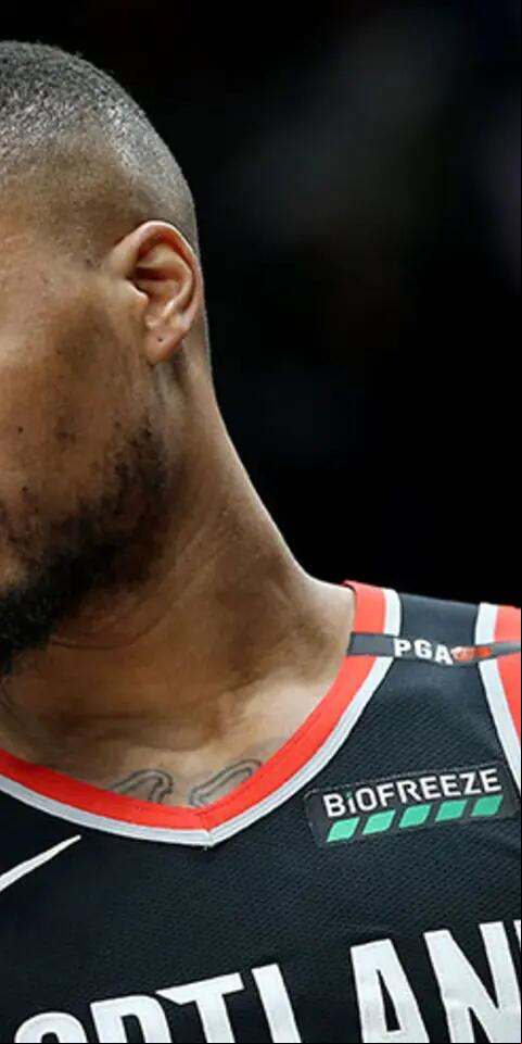 Damian Lillard #0 of the Portland Trail Blazers reacts against the San Antonio Spurs in the third quarter during their game at Moda Center on February 7, 2019 in Portland, Oregon.